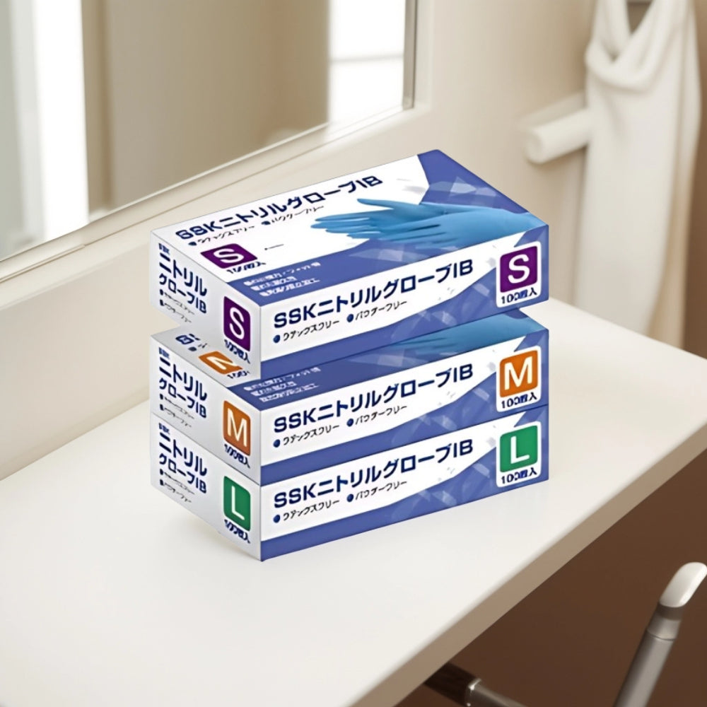 SSK ニトリルグローブ IB ブルー(100枚入×10箱)