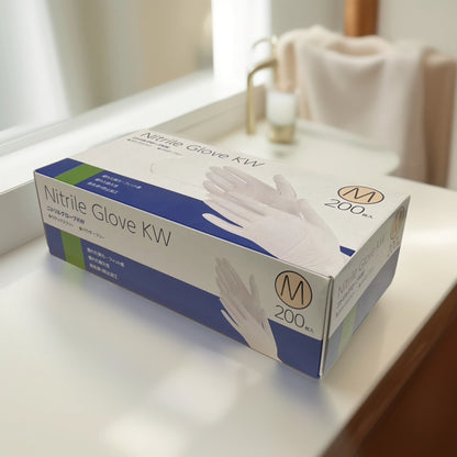 ニトリルグローブKW ホワイト　200枚入 × 10箱